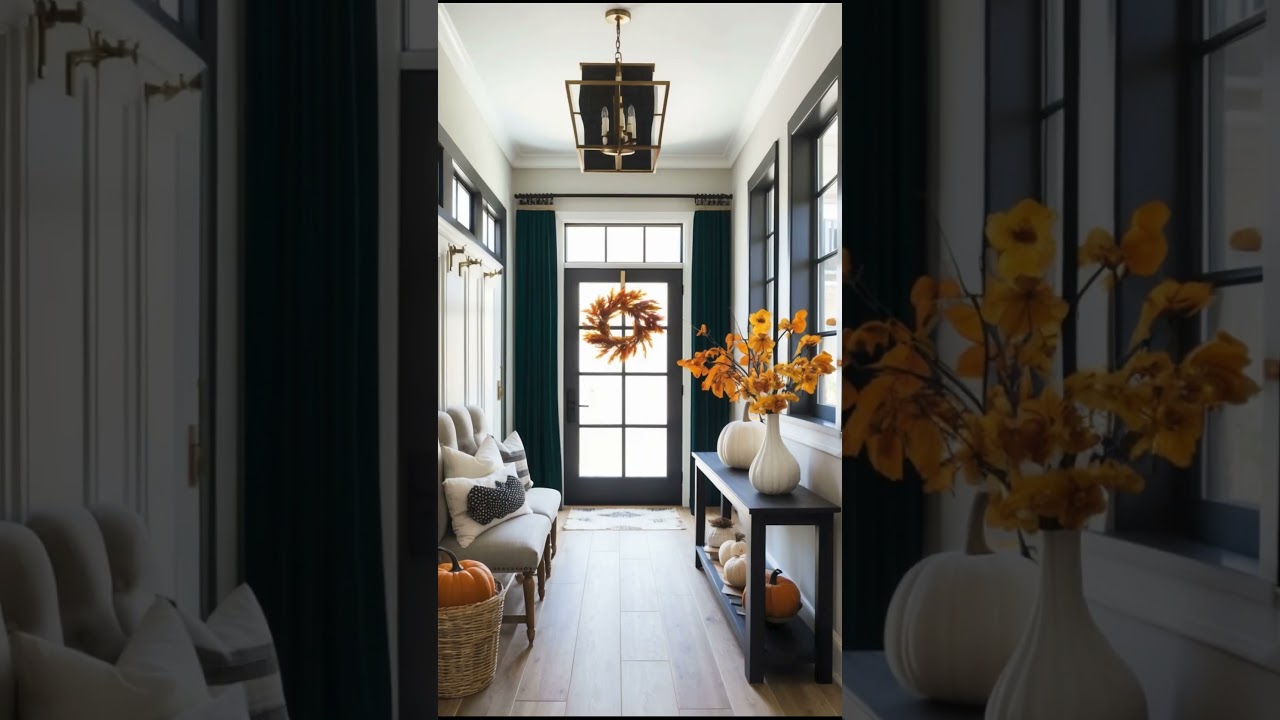 Entryway Fall Decor in 5 Seconds | Cozy & Stylish Seasonal Styling