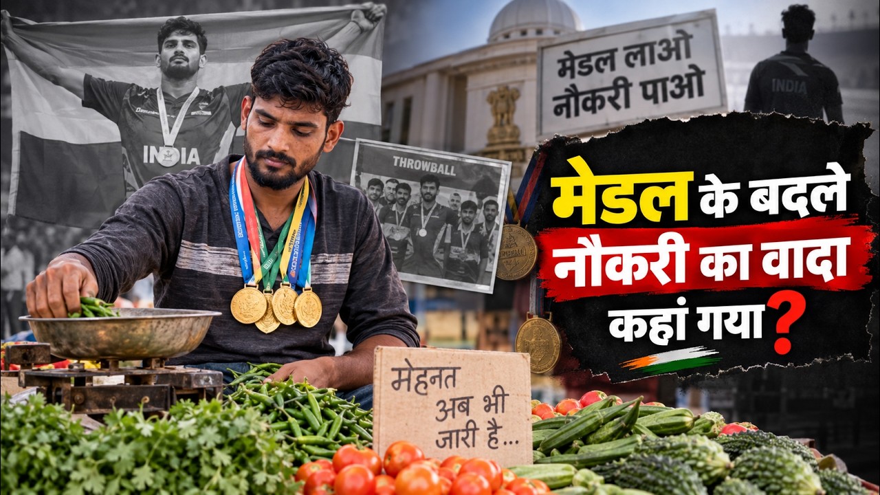 4 गोल्ड मेडल जीतकर भी सब्जी बेच रहा खिलाड़ी! मेडल मिला, नौकरी नहीं | अमरदीप कुमार की कहानी
