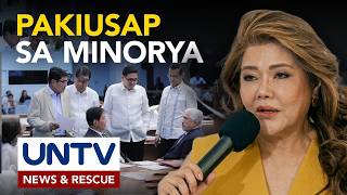 Sen. Imee Marcos, may pakiusap sa Senate Minority Bloc