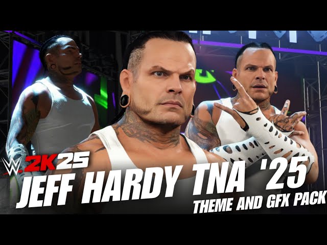 WWE2K25 Jeff Hardy '25 TNA Full Entrance w/Theme ,Commentary & Gfx