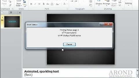 Using PowerPoint 2010 - Print Notes