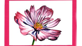 How to Paint a Soft Pink Flower | Arpana's Art Room screenshot 5