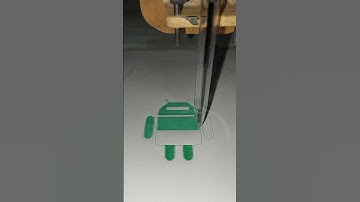 Android logo Drawing using CNC plotter #art #cncplotter #drawing