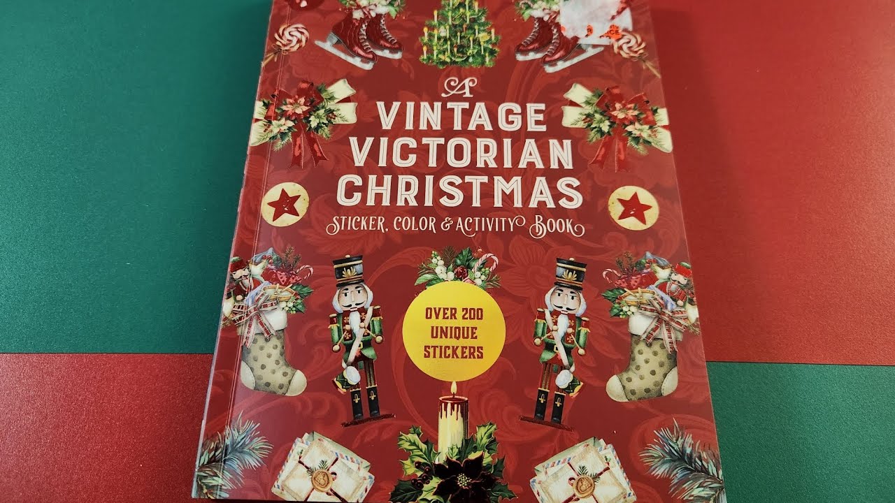 #flipthroughfriday hosted by Gwen @GwenTheTrashWitch, Vintage Victorian Christmas Activity Book