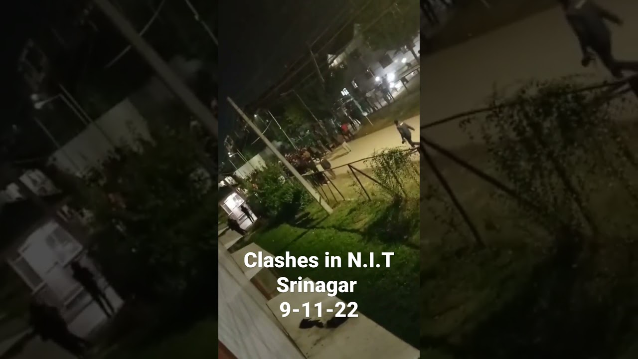 Clashes erupted in NIT SRINAGAR