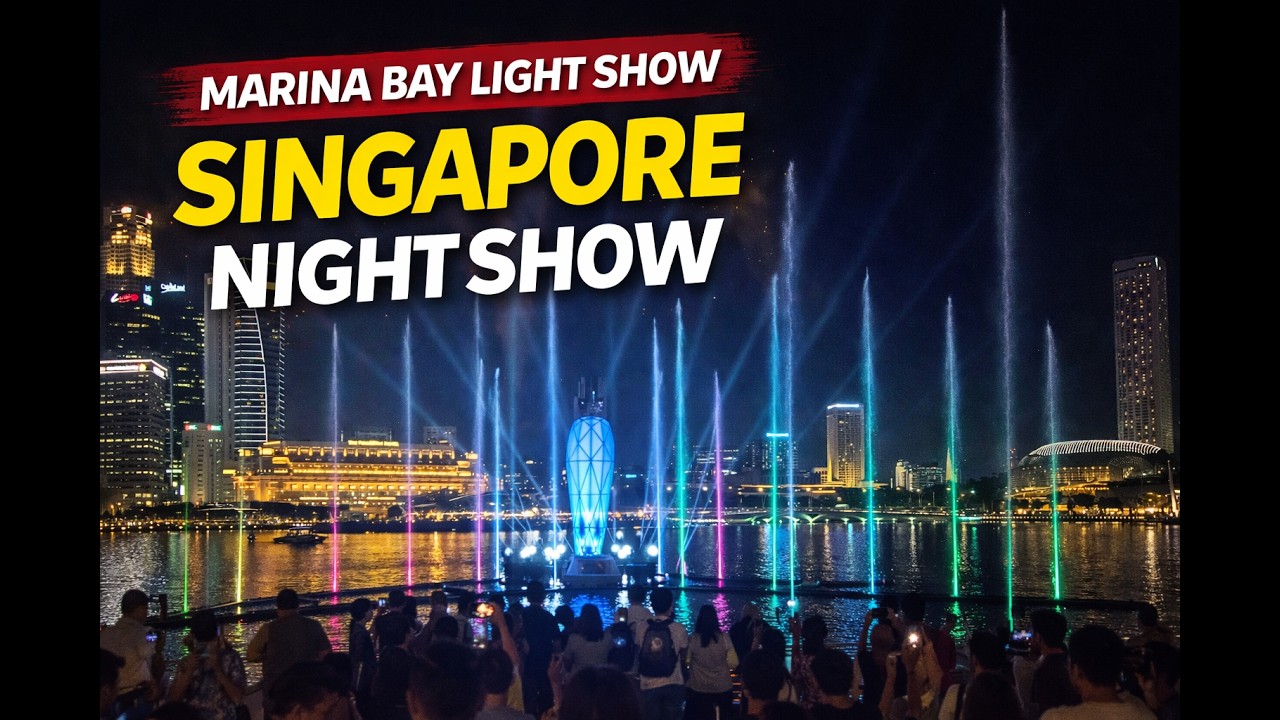 Spectra Light Show at Marina Bay Sands Singapore | Stunning Night Show