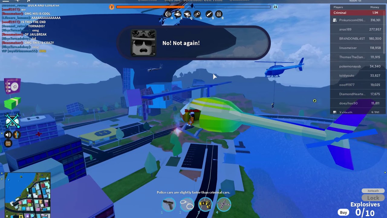 TORNADO AND NUKE AND FLOOD IN JAILBREAK