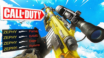 Quad Feed with EVERY Sniper in CALL OF DUTY History...