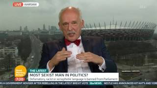 Janusz Korwin-Mikke w Angielskiej Telewizji zawstydza Polskę swoją głupotą