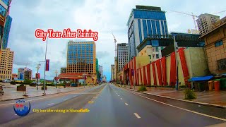 City tour after raining in Sihanoukville, Cambodia