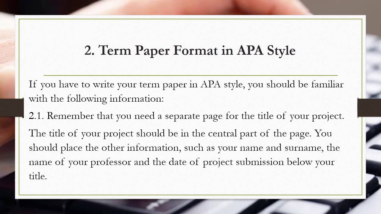 term paper template