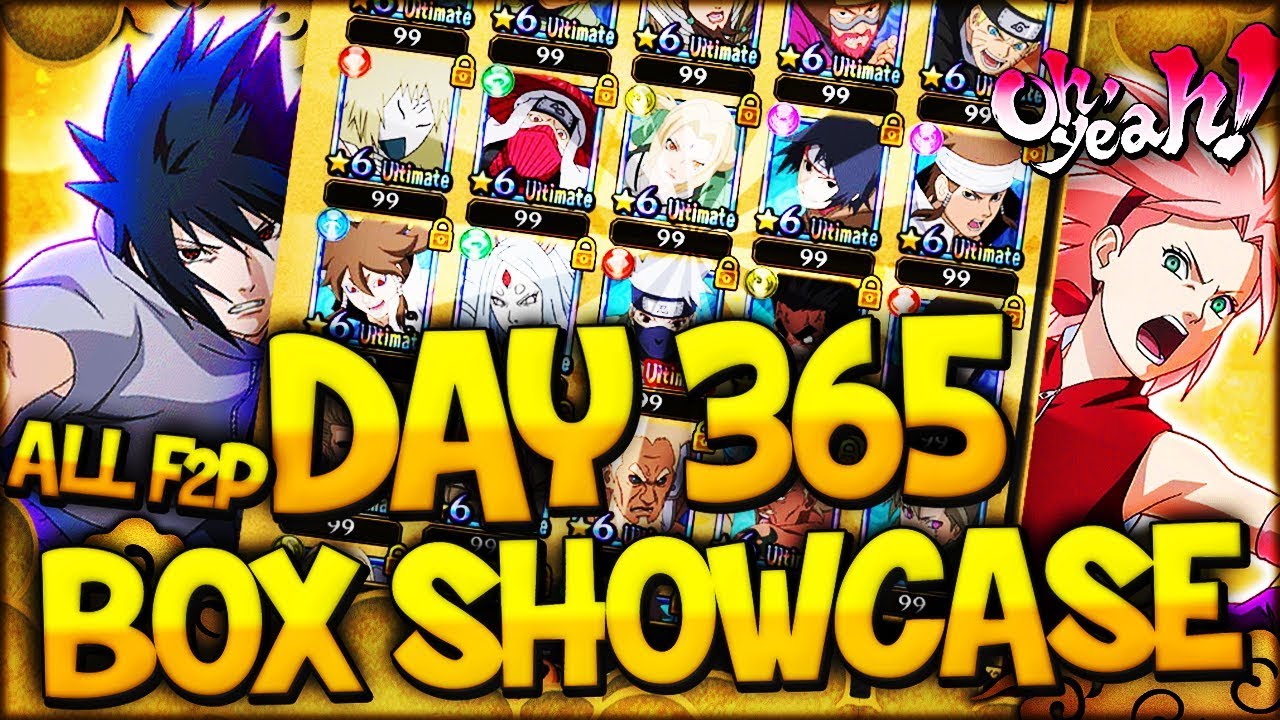 100% F2P Box Showcase | Thanks For 400 Subscribers!【Naruto Blazing】