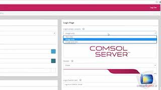 User Interface in COMSOL - Customizing the Appearance of the COMSOL Server™ - gif