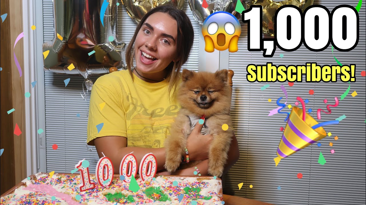 Видеоблог в честь 1000 подписчиков‼️ Огромный торт из печенья, слайм и браслеты...