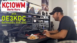 KC1OWM/TA6 Baris and OE3KDC Bernhard's SSB QSO