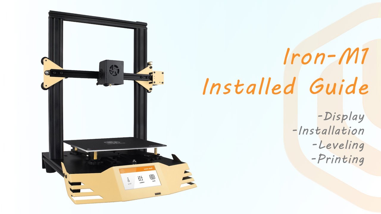 Iron-M1 3d Printer Installed guide - YouTube