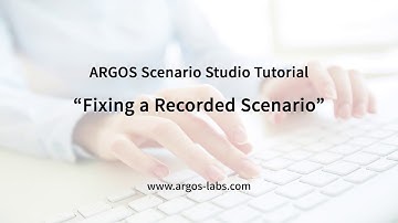 Fixing a recorded scenario