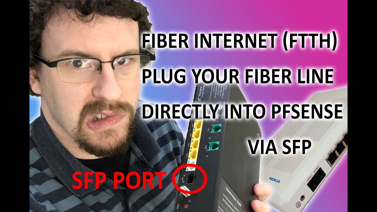 I connected my fiber directly to my pfsense router via SFP