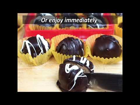 Chocolate Peanut Butter Balls – Protein Treats by Nutracelle. 