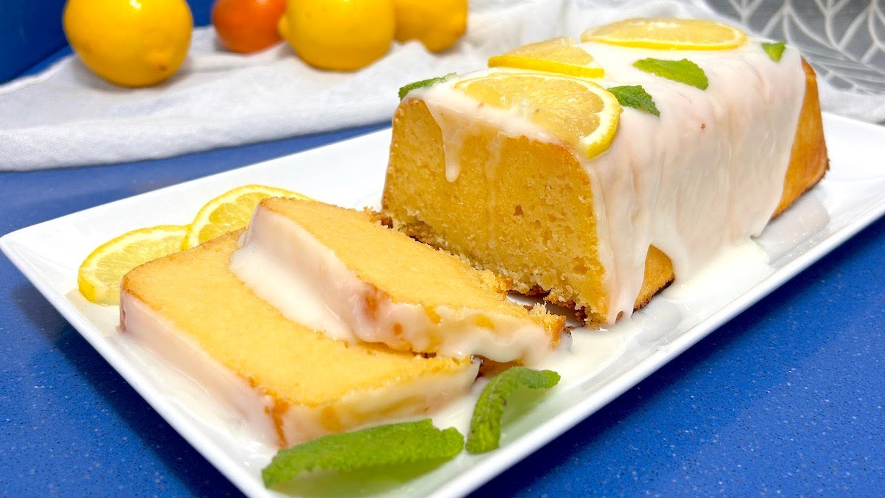 BIZCOCHO DE LIMON Y MANTEQUILLA 🌟 Con GLASEADO facilísimo 💖