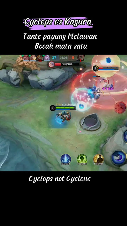 Tante Payung Melawan Bocah mata satu - Cyclops vs Kagura #mlbb #shorts
