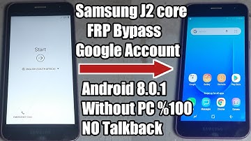 Samsung J2 Core Sm-J260 Frp Reset/Bypass Google Account Lock Without Pc 2020