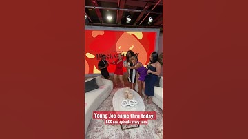 BTS Yung joc on set of Black Girls Stuff on Revolt.
