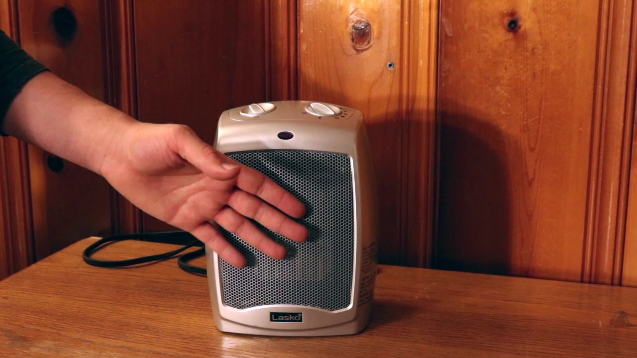 Lasko Ceramic Heater with Adjustable Thermostat Review - YouTube