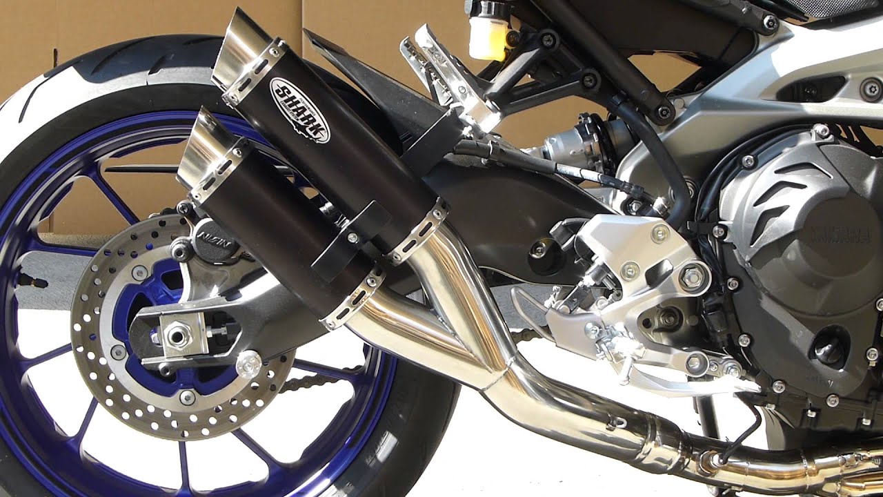 Soundcheck SHARK Track Yamaha MT-09 - YouTube