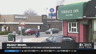 NYC Firefighter Arrested After Deadly Fight Outside Queens Bar