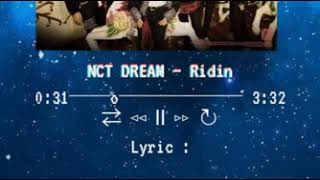 NCT DREAM - ridin || lyrics