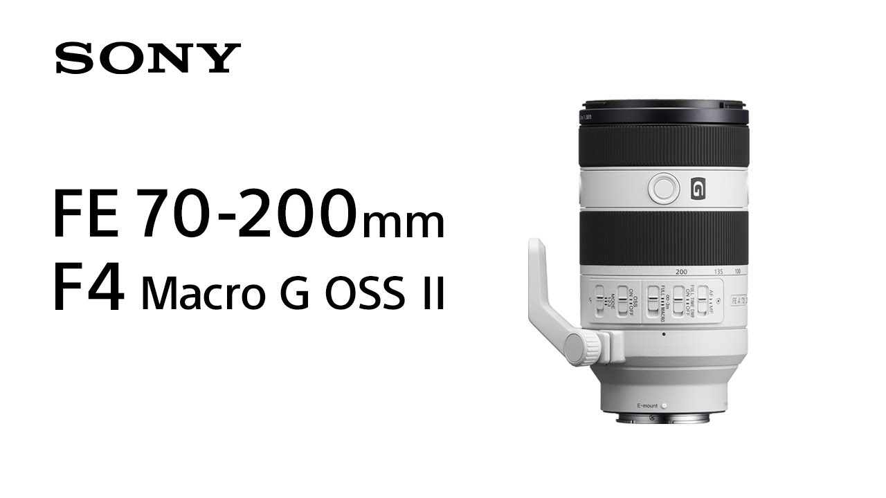 ソニー、「FE 70-200mm F4 Macro G OSS II」発売。 高い描写力と高性能