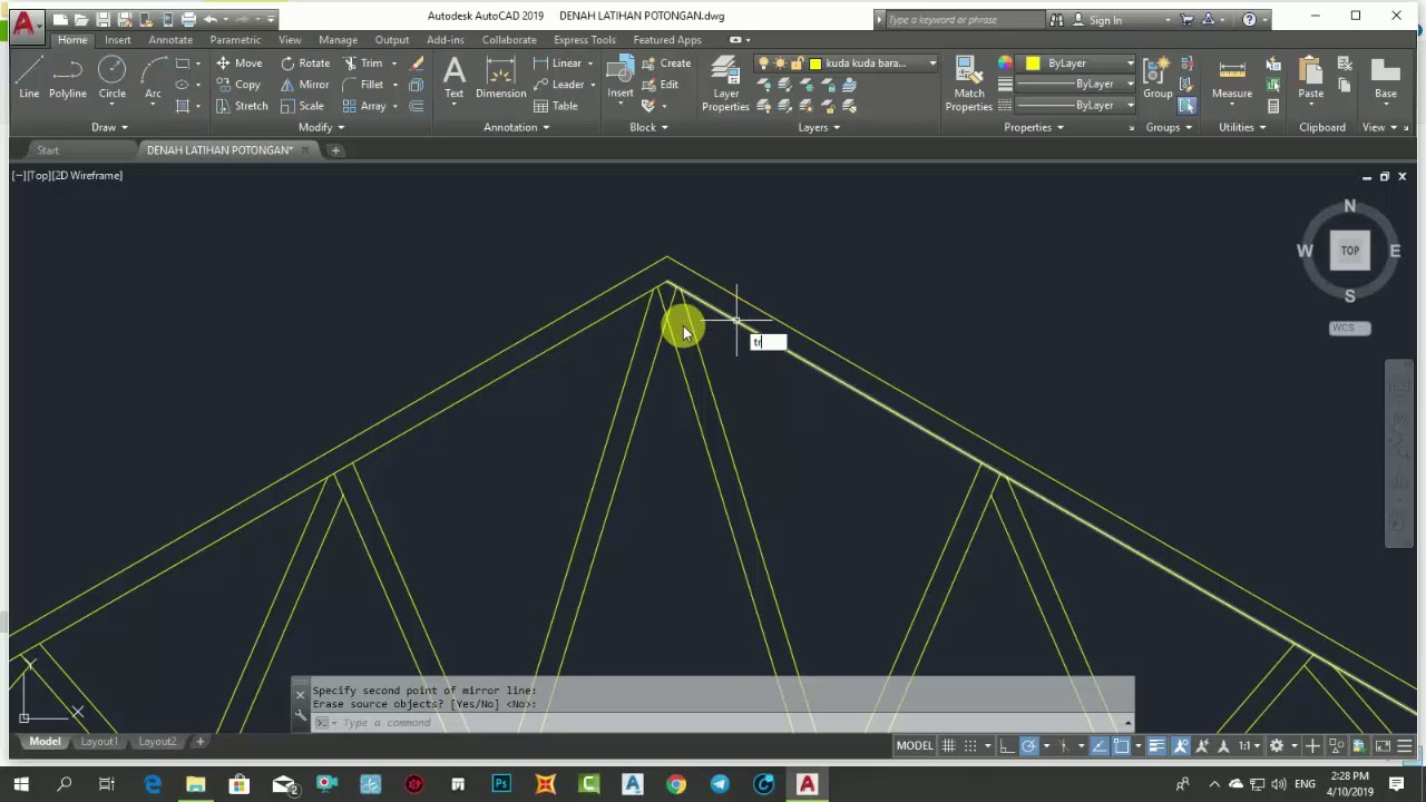 Membuat Kuda kuda baja Ringan Di Autocad YouTube