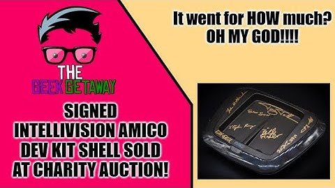 Signed Intellivision Amico dev kit shell sold at charity auction!