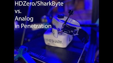 SharkByte HDZero TX5S.1 vs Analog Penetration Test