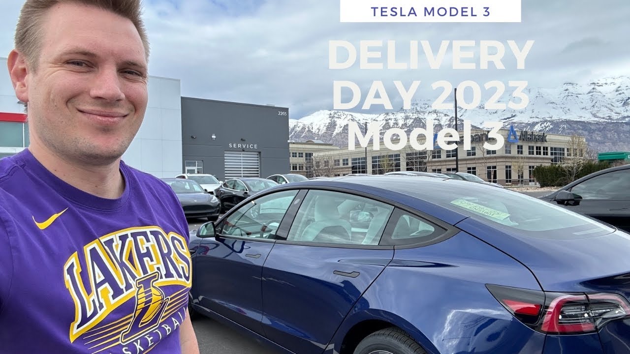 Tesla Delivery Day: Picking up a 2023 Model 3 RWD - YouTube