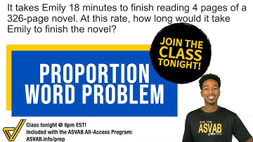 ASVAB Arithmetic Reasoning - How to Set Up and Solve Proportions Example (Step-by-Step Solution)