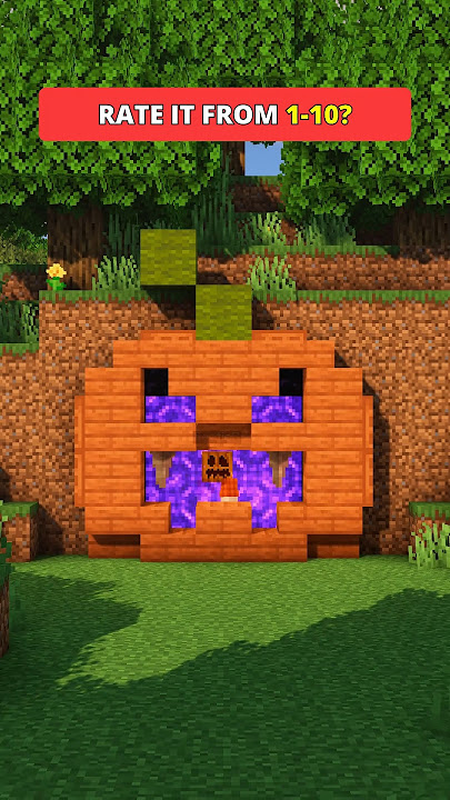 Minecraft Halloween Build Hacks #minecraft #shorts