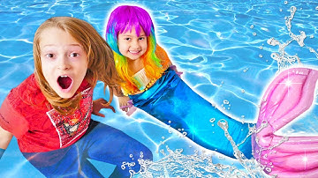 ¡Selín quiere ser una Sirena! Vídeos de juguetes. Juegos divertidos