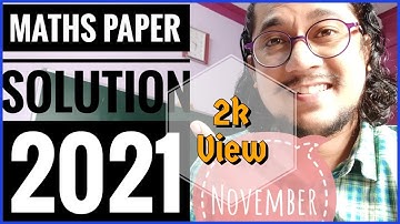 Mathematics|sem-3|B.ed|November-2021|paper solution|Gujarat University