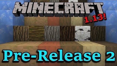Minecraft 1.13 Pre-Release 2- New Stripped Bark Blocks, Packed Ice Recipe, Bug Fixes