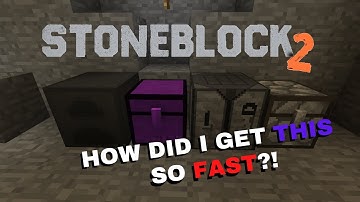 Minecraft: Stoneblock 2 Modpack - WHAT A FANTASTIC START!