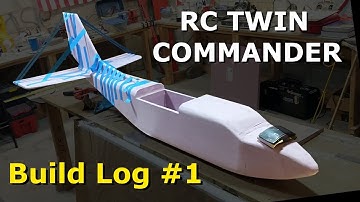 80" Twin Commander DIY RC airplane - Build Update PART 1