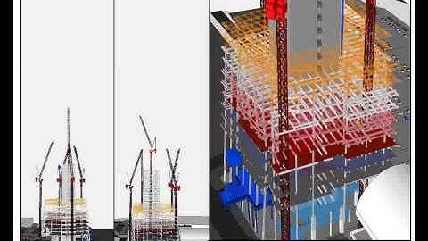 Synchro Professional 4D Construction Simulation AVI: The Shard, London UK