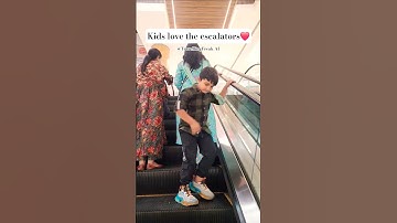 Do you also love ESCALATORS?😻 #youtubeshorts #mallofdehradun #dehradun #escalator #kids #love #fun