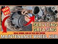 Wheel Hub Greasing, Truck Hub Greasing, Hub Maintenance, Hub Servicing, Repair Wheel Hub, Mechanic,