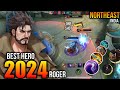 NEW META ROGER 2024!! SCARY DAMAGE BEST HERO FOR RANK PUSH MOBILE LEGEND
