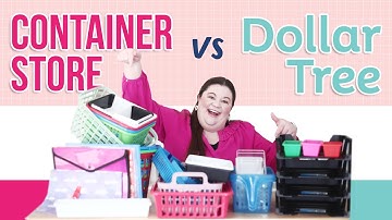 Container Store vs Dollar Tree