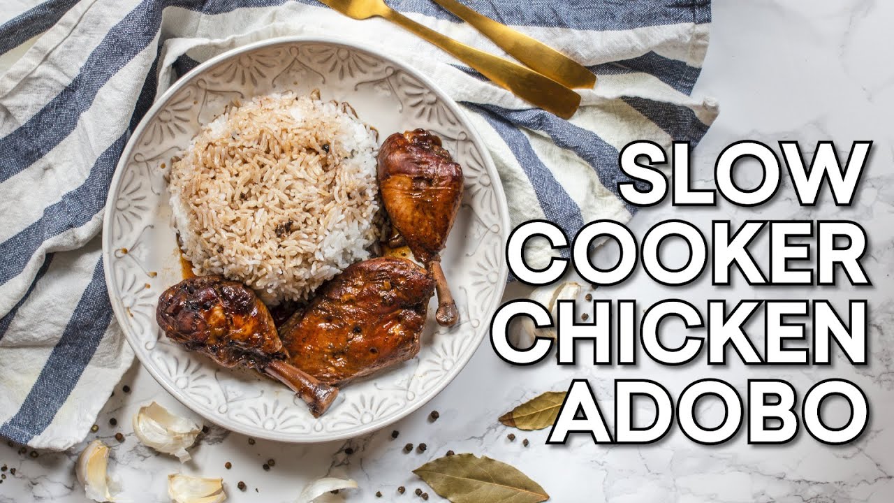 Slow Cooker Chicken Adobo - Easy Filipino Recipes ... - YouTube