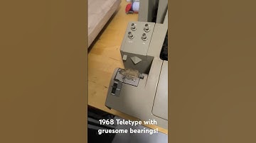 1968 ASR-33 with gruesome sounding bearings! #teletype #asr #ASR33
